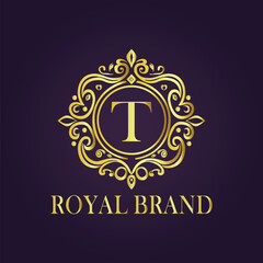 luxury gold logo concept