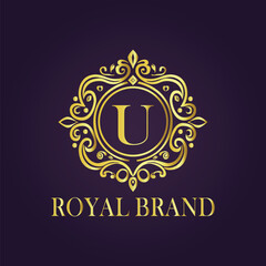 luxury gold logo concept