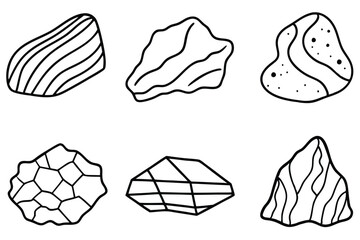 rock types igneous line art explaining rock cycles