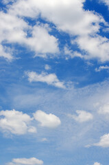 Fototapeta premium White clouds in blue sky