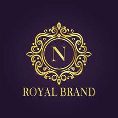 luxury gold logo concept