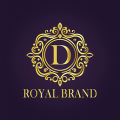 luxury gold logo concept
