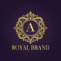 luxury gold logo concept