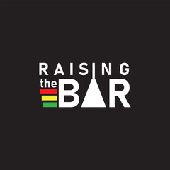 Raising the Bar vector premium logo