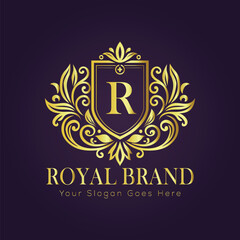luxury gold logo concept