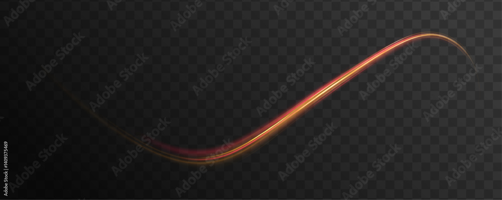 Poster technology background with motion neon light effect. abstract neon light trails in a futuristic high