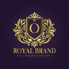 luxury gold logo concept