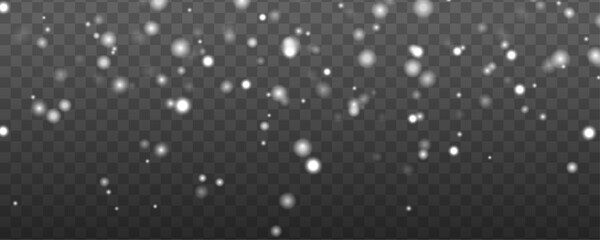 Snow overlay illustration. Snowflakes and ice. White dust light effect with shimmering bokeh and glowing christmas lights overlay for festive designs. 
