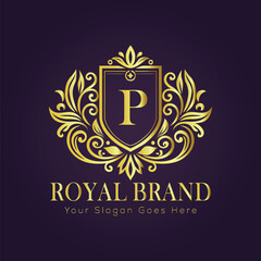 luxury gold logo concept