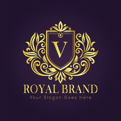 luxury gold logo concept