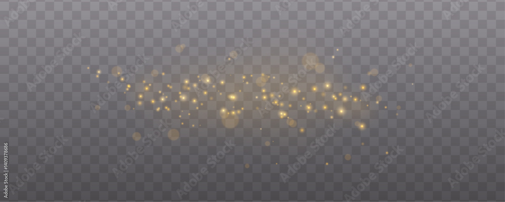 Poster golden sparkles spread across the scene like cosmic dust, creating a space-like shimmer. each partic