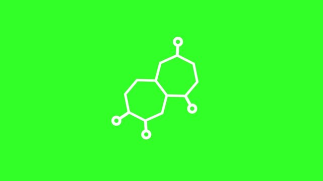 Strogen and testosterone hormones symbol. Sex hormones molecular chemical formula. hormones icon animation.