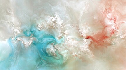 Obraz premium Abstract Swirls of Blue and Red Colors with Soft Creamy Background Texture