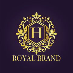 luxury gold logo concept