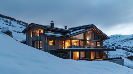 Artificial Intelligence-designed wooden house	