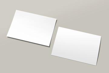 Fototapeta premium Realistic blank certificate illustration for mockup