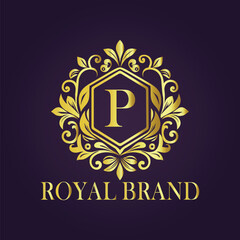 luxury gold logo concept