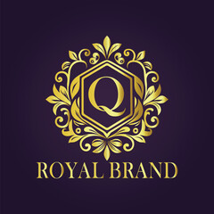 luxury gold logo concept