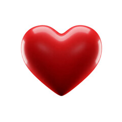 Fototapeta premium red heart isolated on white