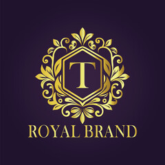 luxury gold logo concept