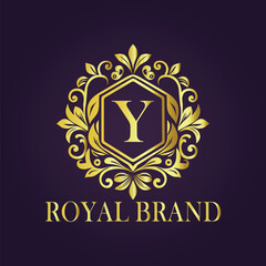 luxury gold logo concept