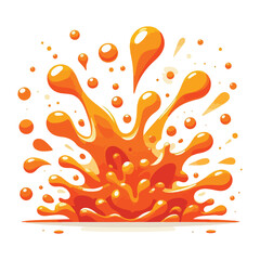 Splash Liquid Orange