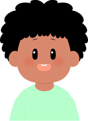 Smiling Black Boy – Cute African American Child Illustration

 A cute illustration of a smiling Black boy. 
Perfect for educational content, children's books, websites, and more.