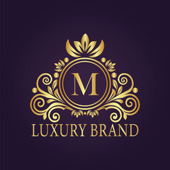 luxury gold logo concept