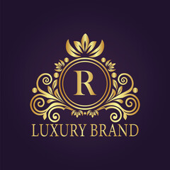 luxury gold logo concept