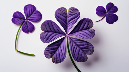  Purple Clover Flowers