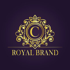 luxury gold logo concept