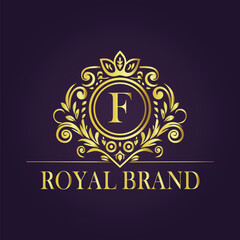 luxury gold logo concept