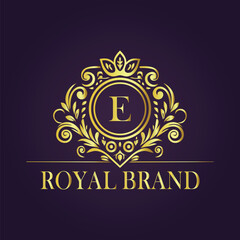 luxury gold logo concept