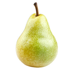A Fresh Ripe Pear with Smooth Skin and Natural Shape Isolated on Transparent Background PNG