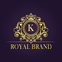 luxury gold logo concept