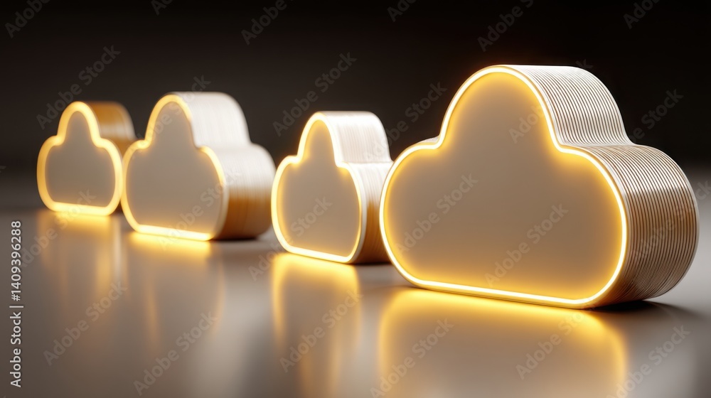 Poster heart-shaped group of colorful hearts symbolizing love and affection with a playful and joyful compo