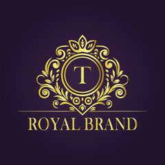 luxury gold logo concept