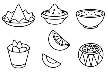 salsa line art bold expressive abstract figures in motion