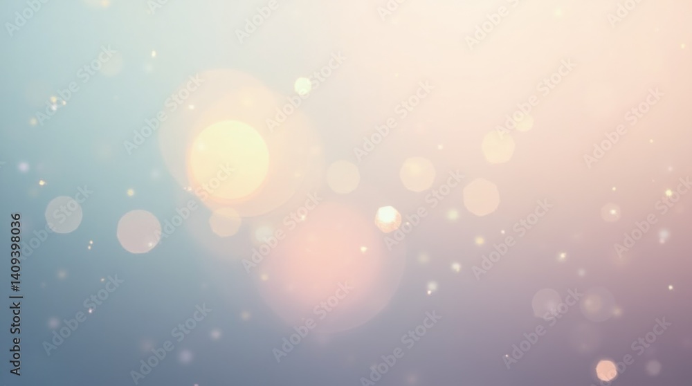Poster soft pastel bokeh lights creating a dreamy and ethereal abstract background