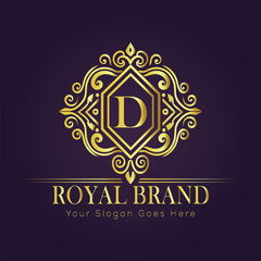 luxury gold logo concept