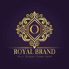 luxury gold logo concept