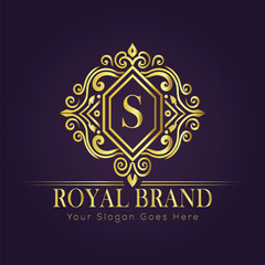 luxury gold logo concept