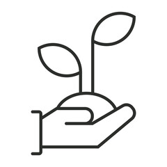 Saving outline icon, editable vector illustration and transparent graphic element. Isolated on white background