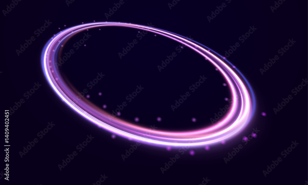 Poster 37_37.aneon ellipse in the form of speed. glowing spiral. abstract neon color glowing lines backgrou