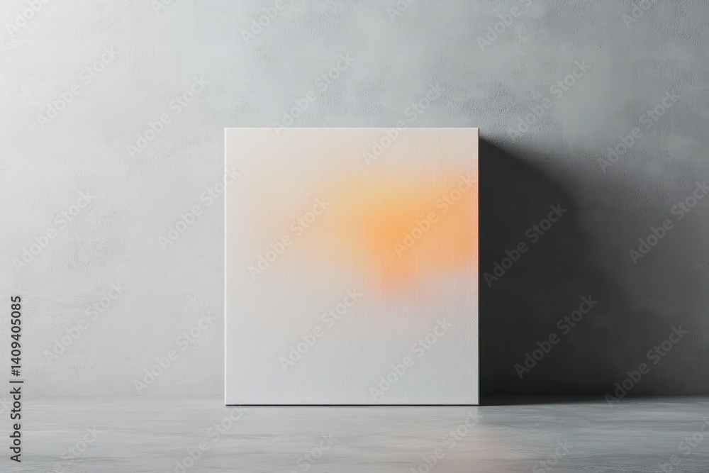 Aufkleber photorealistic cardboard package mockup on grey background clean empty rectangular box template for 