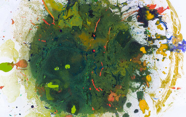 background color abstract pattern green oil paint