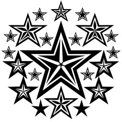 Fototapeta premium seamless pattern with stars