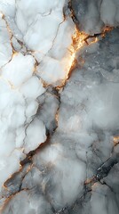 Polished Marble Phone Wallpaper   Gray & White Tones with Golden Veins | Elegant Mobile Background in 4K HD

