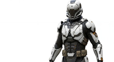 Fototapeta premium Futuristic warrior armor design concept