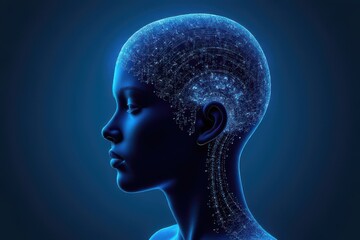 Obraz premium Noninvasive eeg-based bci headset for enhanced brain-tech interaction